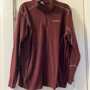 Columbia Maroon Quarter Zip Fleece